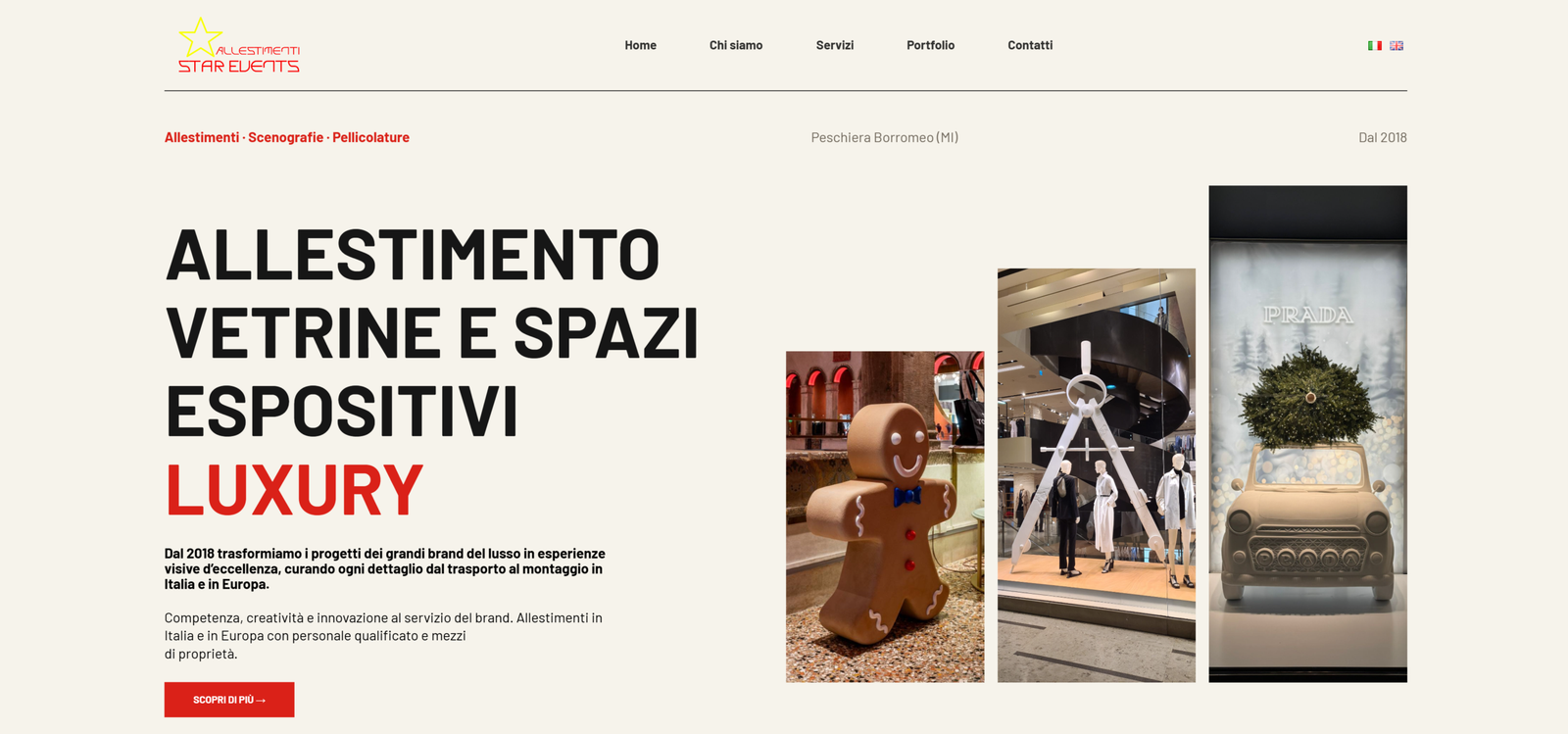 Anteprima del sito Star Events